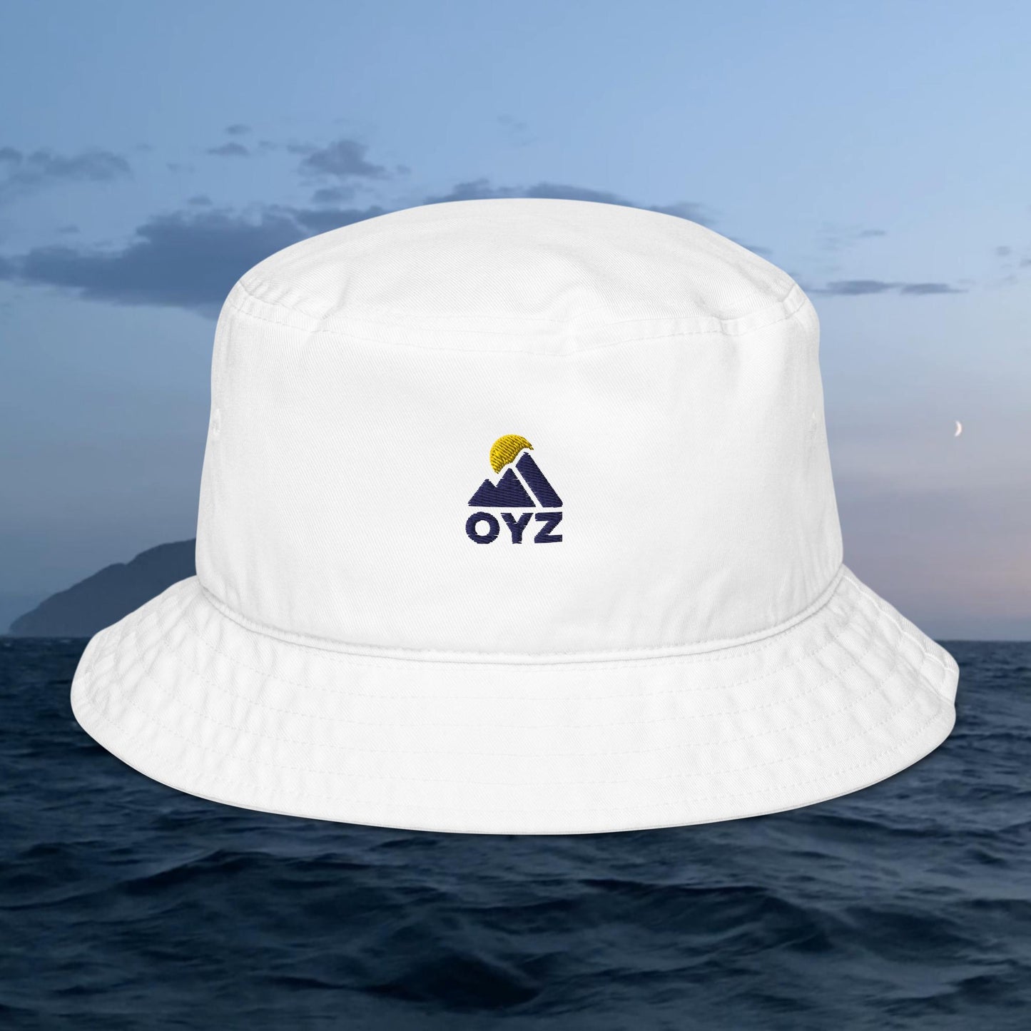 White OYZ Bucket Hat